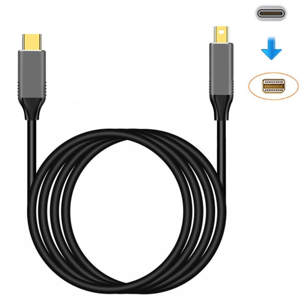 USBC-Mini Displayport ̺ 6ft USB  C Thunderbolt 3-Mini DP ڵ 4k ǿ ޴ ̺   ONLENY